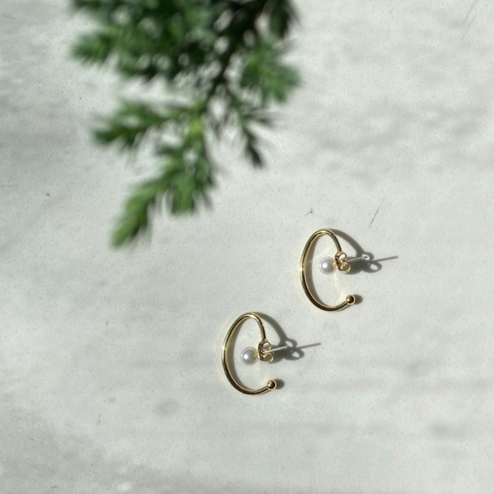 Pearl Wrap Earrings